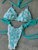3D Rose Triangle Bikini Set - Image 3