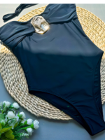 Luxe Lace Resort Bikini Set Black and Brown - Image 3