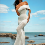 Off‑Shoulder Crochet Maxi Dress – Beachside Boho Elegance