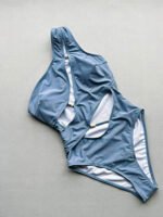 One‑Shoulder Pearl‑Linked Cutout Swimsuit - Image 3